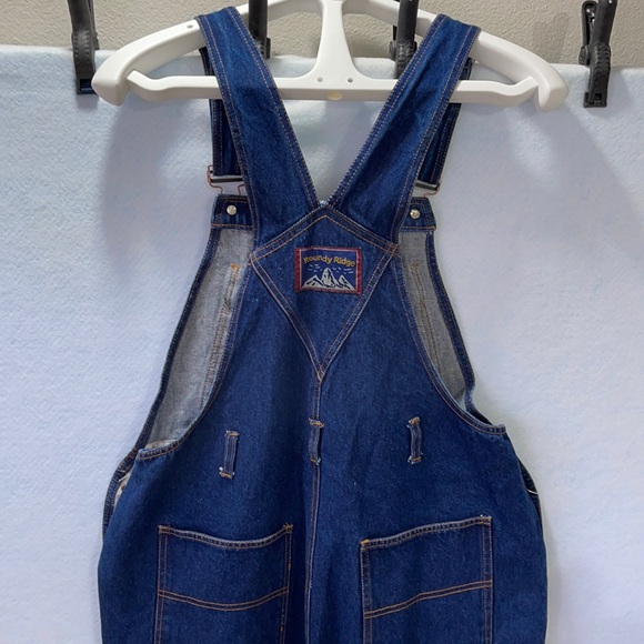 Roundy Ridge Dark Wash Carpenter Overall/Bibs - Picture 7 of 12